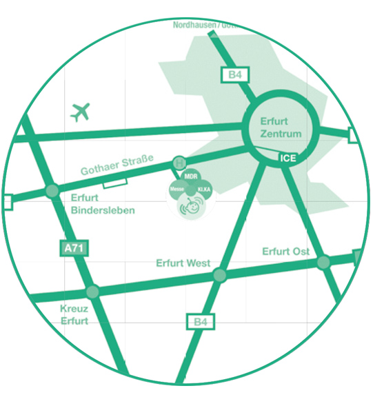 Anfahrt Studiopark Kindermedienzentrum, Büro Filmstudio mieten